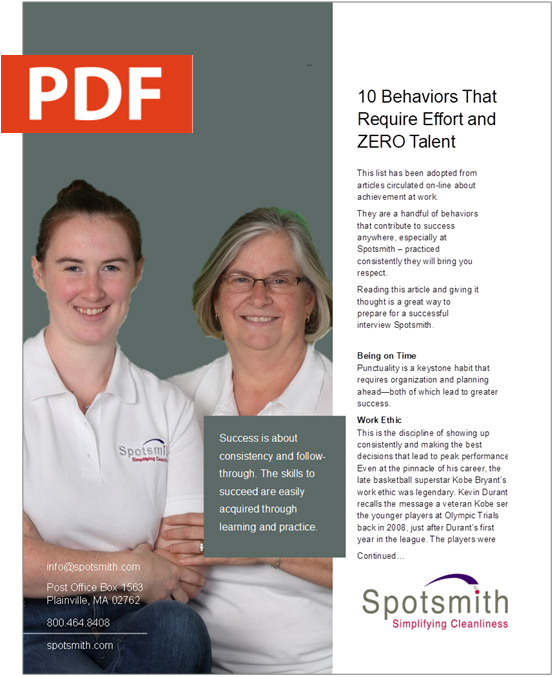10 Behaviors That Require Effort and Zero Talent PDF