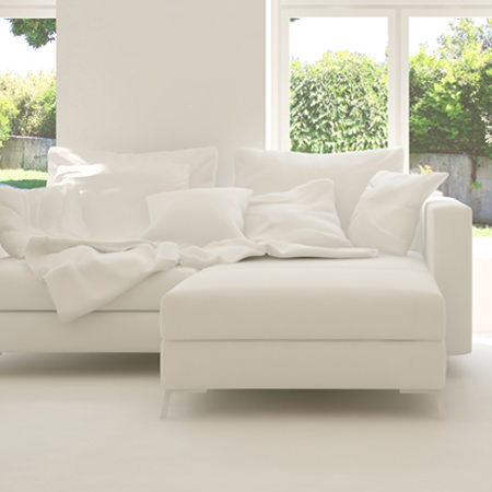 white couch in room